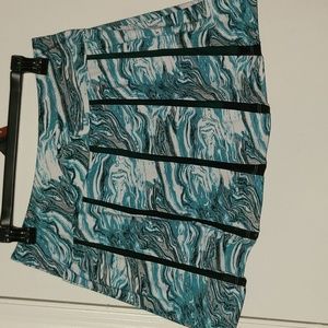 Chrissie by Tail teal swirl skorts